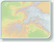 Geo-Innovations - Hindu Kush Blended Colouring Relief Map