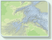 Geo-Innovations - Hindu Kush Contour Colouring Relief Map